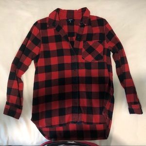 Madewell women’s flannel button up size:M